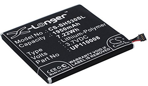 CS-SH530SL Battery 1950mAh compatible with [Sharp] SH530U replaces AE5153600, UP110008, XN-1BT36