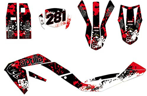 CLEAN alitalia Dekor passend für Aprilia SX RX 125 2006-2017 Decals Aufkleber Graphics