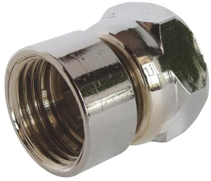 Somatherm C544 2 Connectors Straight Convicting Nut F15/21 Nut 15/21, Grey