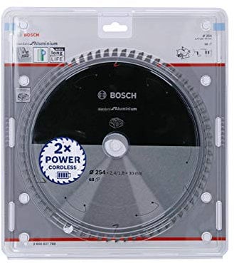 Bosch 1x PRO Aluminium Kreissägeblatt für Akku-Tischkreissägen (für Aluminium, Nichteisenmetalle, Ø mm, Professional Zubehör Tischkreissäge)
