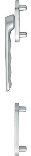 HOPPE 3419860 LIÈGE - Maniglia per porta del balcone, esterno piatto, argento anodizzato