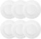 Doriantrade 6 Stück Essteller Speiseteller Teller flach 27 cm 6er Set Roma Porzellan Haushalt Gastronomie Geschirr
