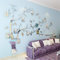 Wandtattoo Baum 3D DIY Wandaufkleber Family Stammbaum Fotowand Baum Wandtattoo Wall Sticker mit Bilderrahmen Foto Wandsticker Wanddeko Deko Wohnzimmer Schlafzimmer (Silber Rechts,L)