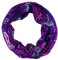 TigerTie Multifunktionstuch in lila grau weiss Paisley - Tuch - Schal - Schlauchtuch - Wundertuch, Gr.48 cm x 48 cm (Umfang)