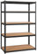Yaheetech Estantería Metálica Almacenaje 180x120x60cm Estantería para Cargas Pesadas Estante Industria de 5 Niveles para Garaje Taller Trasero Carga de 875 kg Negro