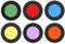 Topiky 6-in-1 Astronomisches Teleskop-Okular-Filter-Set, 1,25 Zoll/31,7 Mm Okularlinse Planeten und Nebelfilter, Gelb/Orange/Rot/Grün/Blau/Lila