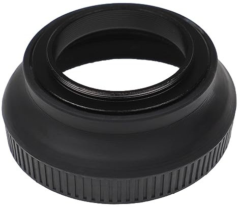 vhbw Gegenlichtblende kompatibel mit Objektive mit 40,5mm Objektiv-Gewinde - Weitwinkel-Streulichtblende, Matt-Schwarz, Gummi, Rund
