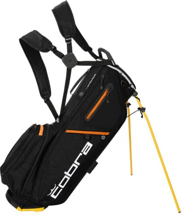 Cobra Golf 2022 Ultralight Pro + Standtasche (Black-Gold Fusion, Einheitsgröße)