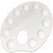 Reusable Painting Palette Thumb Hole Paint Tray for Children Birthday Party Lightweight All Paint Types Creative Toy Holds 10 Colours [12pc]