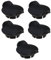 eMagTech 5PCS Cigarette Lighter 12V Socket Cover Power Outlet Cap 21mm Dustproof Waterproof Cap Replacement Accessories for Most Vehicles Plastic Black
