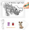 TOHETO A4 Rechargeable Tablette Lumineuse Diamond Painting avec Support Innovant et clip supérieur,Table Lumineuse Dessin, Uminosité Réglable Tableau Tumineux, LED Tables à Dessin Lumineuse (Blanc)