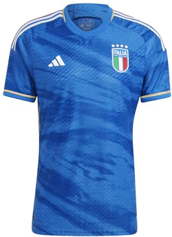 adidas Italien Herren Authentic Home Jersey, Blau, M