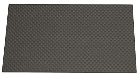 Mwrode Tablero De Fibra De Carbono 3K, Hoja De Fibra De Carbono De Sarga Duradera Y Ligera, Placa De Fibra De Carbono Mate para Modelos De Aviones, Juguetes, Coche RC(75 * 125 * 3.0mm)