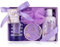 Accentra – Duschset Frauen Geschenkset LAVENDEL in schöner Geschenkbox – 4-teiliges Pflegeset mit Duschgel, Bodylotion, Körperbutter und Netzschwamm – Geschenk Set zum Valentinstag & Muttertag