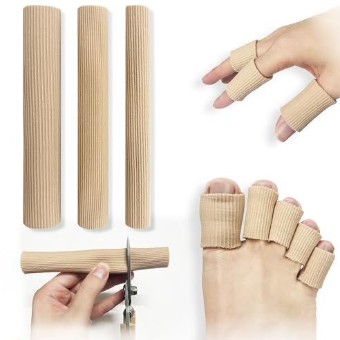 3 Pièces Protection Orteils en Silicone Découpable, Protections d'orteils en gel, Bandage Aux Orteils, pour Cors Callosités, Traitement des Oignons, Soulagement de La Douleur de Friction (S,M,L).