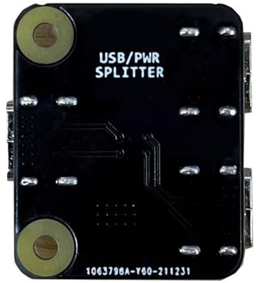 Aurgiarme USB/Power Splitter Effiziente Stromverteiler für RPI BliKVM und PiKVM KVM Over IP USB Stromverteiler Ersatz Videoübertragung