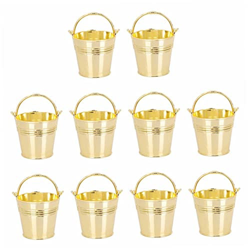 VILLFUL 10stücke Zinkeimer Für Süßigkeiten Hochzeitsgeschenke Snackbehälter Mit Henkel Für Partys Dekorative Aufbewahrungslösungen Für Hochzeiten Und Feiern Vielseitig Einsetzbar