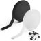 HavaCue 20M Bandas Elásticas con Ojal, Negro Blanco Cinta Elástica con Ojales 20MM con 20 piezas botones ajustador de cintura, Cinta Elástica de Costura con Ojal para Banda Elástica de Costura