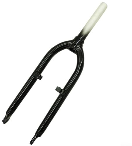 Horquilla delantera de bicicleta con freno V, Horquilla delantera de aluminio para bicicleta plegable 20, longitud total de 28.6MM* 170MM (negro)