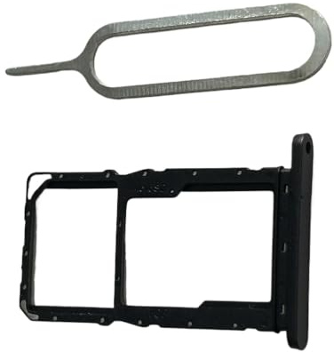 zhxchzhi OEM-SIM-Kartenfach, SD-Kartenhalter, Steckplatz und Stift, Ersatz für Samsung Galaxy Tab A9+ 5G SM-X210/SM-X215/SM-X216/SM-X218 Teile, Schwarz