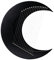 Lyra Musikinstrumente Mond Typ 8 Saiten DIY Holz Holz 8 Ton Harfe G Flat Key (Schwarz & 15 Saiten)