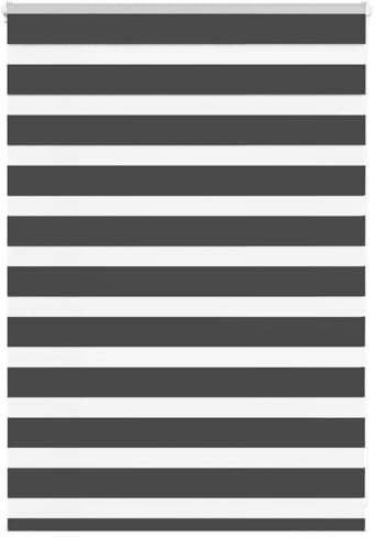 vidaxl zebra blind - blackout roller shade - 100x100 cm - polyester fabric - modern design, sun protection, versatile installation - for living room, bedroom, office