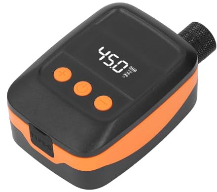 150 PSI Smart Cycle Air Pump, Electric Motorcycle Tire Inflator, Cordless Kompressor mit Digital Pressure (ORANGE)