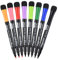 Linkbro Whiteboard Marker mit Schwamm, Magnetische Whiteboard Stifte,Trocknen Folienstifte Abwischbar mit Feine Filzspitze für Zuhause, Büro, Schule(8 Stück, 8 Farben)