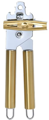 Gold All Metal Can Opener & Bottler Openers, Golden Manual Can Openers | Heavy Duty, Stainless Steel, Gold, Golden