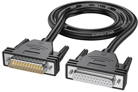 Serielles Verlängerungskabel, 26 AWG, DB25, 25-polig, D-SUB, DB25, serielles Datenkabel, 50 cm-10 m