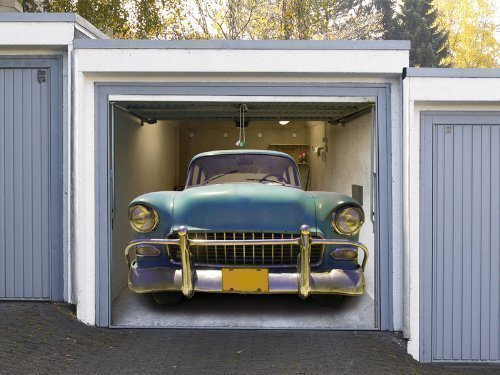 Pfiffig-Wohnen Garagentor Fotoplane American Car