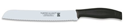 Martínez y Gascón Euro-Chef-Couteau à Pain 21,5 cm Centimeters Noir