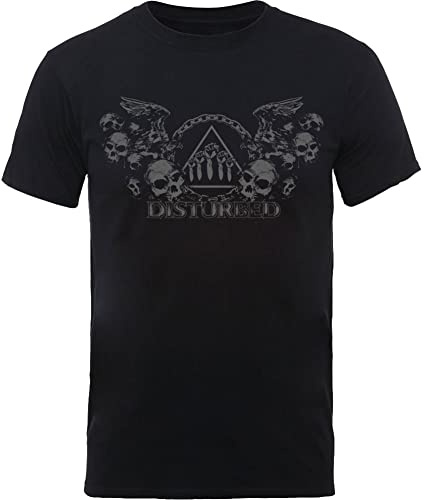 Rock Off Officially Licensed Products Herren Disturbed Beware The Vultures T-Shirt (1er Pack)