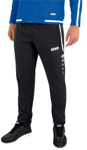JAKO Herren Präsentationshose Striker 2.0, Schwarz/Weiß, XL
