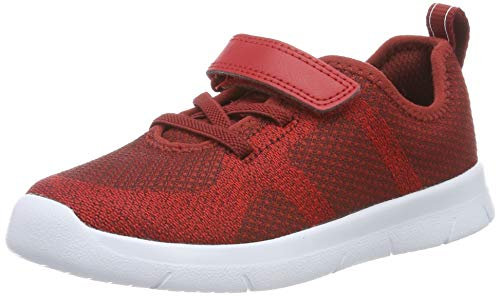 Clarks Ath Flux T, Boys’ Low-Top Sneakers, Brown (Burgundy Burgundy), 5.5 Child UK (22 EU)