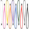 CKB LTD Grau Wegbrechen Sicherheitsleine Schlüsselbändern mit J-Haken-Clips aus Kunststoff für Messen, Festivals, Feierlichkeiten, Konferenzen, Tagungen, Partys, Veranstaltungen uvm - 25 Stück