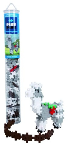 Plus-Plus 9604120 Llama pcs Kreativ-Bausteine Tube, Lama, Geniales Konstruktionsspielzeug, 100 Teile, Mehrfarbig, Standard, 300.4120
