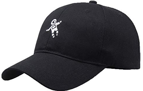 Riou Fliegermützen Unisex Mode Astronaut bestickte Baseball Cap Sommer Sport Stirnband Classic Basecap Snapback Cap Sonne UV Schutz vor Sonnenregen Kappe Mütze Hüte Caps