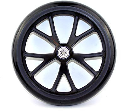 8 Zoll-Roller PU-Rad mit Lager-Kinderkickscooter-Rad-Erwachsen-Roller-Ersatz-Ersatzrad-Einkaufswagen-festes Rad (10 spokes wheel)