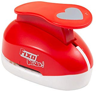 Fester Locher in Herzform, Jumbo, Rot