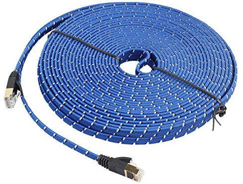LAN rete cavo Ethernet Patch Cable 20m Placcato Oro CAT-7 10 Gigabit Ethernet Ultra Piatto Cavo Patch For Modem Router Di Rete LAN Integrata Con Connettore RJ45 Schermato Alta velocità