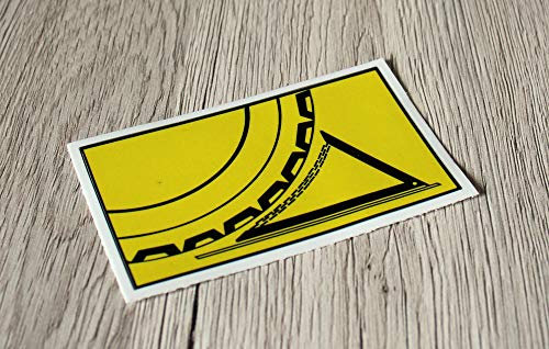 IHC Aufkleber Warnaufkleber Unterlegkeil Symbol Traktor Emblem Sticker Label