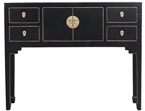 Fine Asianliving Console Chinoise Table d'appoint Chinoise Table Meubles Chinois Chinois Mobilier Oriental Armoire Orientale Asiatique Mandarin Pekin Meubles 100x26x80