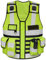By Johanna Sicherheitsweste Kennzeichnungsweste Schutzweste Werkschutz Securityweste Einsatzweste Reflektierend +Leiste 304 Gelb+ 2 Patch Sicherheit