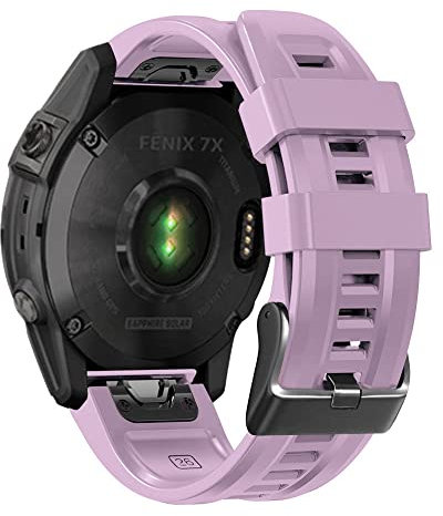 AISPORTS 22mm Quick Fit Uhrenarmband Kompatibel mit Garmin Fenix 5 Armband Silikon Soft Sportarmband Ersatzarmband für Garmin Fenix 7/6/6 Pro/5/5 Plus/Instinct 2/Epix Gen 2/Approach S60/S62