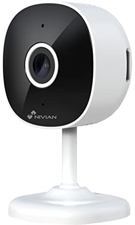 NIVIAN 2,4-GHz-WLAN-Kamera – Aufnahme in MicroSD (Nicht im Lieferumfang enthalten) – 2K – Personenerkennung – Zwei-Wege-Audio – kompatibel mit Alexa, Google Home und Tuya-App
