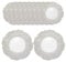 WedDecor 33cm Round Charger Plate, Set of 12 Charger Plates, for Centerpiece Presentation Dinner Plate Set, Weddings, Banquets, Christmas Parties Table Decorations, Silver Crackled