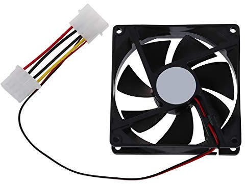 Ventilador de refrigeración PC de negro CC 12 V negro 90 mm x 90 mm x 25 mm