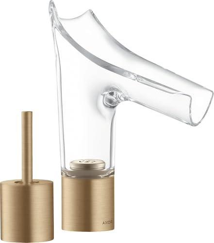 hansgrohe AXOR Starck V 2-Loch Waschtischmischer 110 mit Ablaufgarnitur, 12115140, Farbe: Brushed Bronze