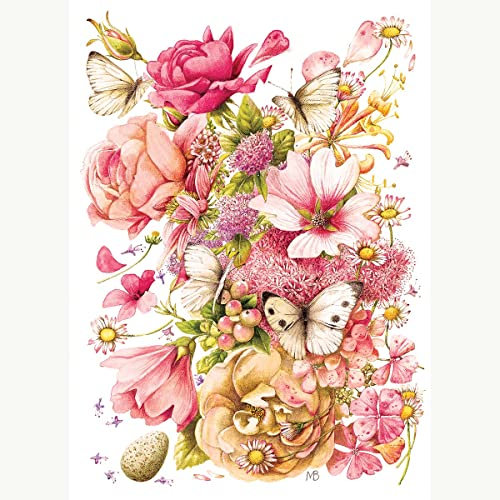 Cobble Hill Puzzle mit 1000 Teilen – Bastin Bouquet – Muster-Poster enthalten